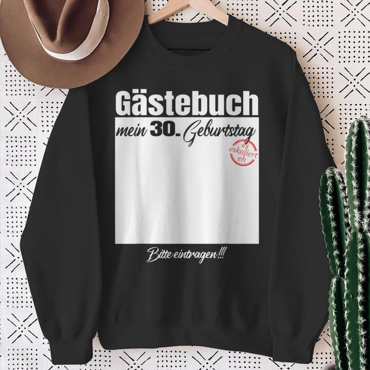 Gästebuch 30 Geburtstag – Bitte Eintragen Sweatshirt Geschenke für alte Frauen