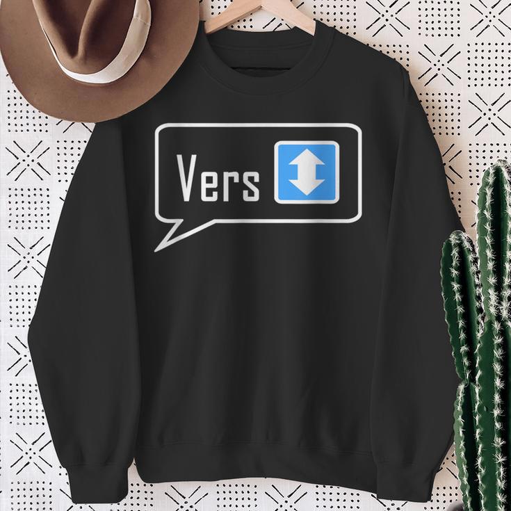 Gay Slang Vers Horny Versatile Guys Saying Sweatshirt Gifts for Old Women