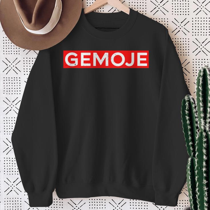 Gemoje Guten Morgen I Dialect Mouthart Hessen Saarland Sweatshirt Geschenke für alte Frauen