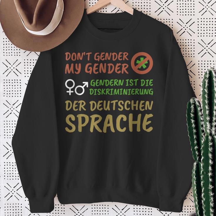 Genderwahn Genderdiktat Antigender Anti-Gender Language Sweatshirt Geschenke für alte Frauen