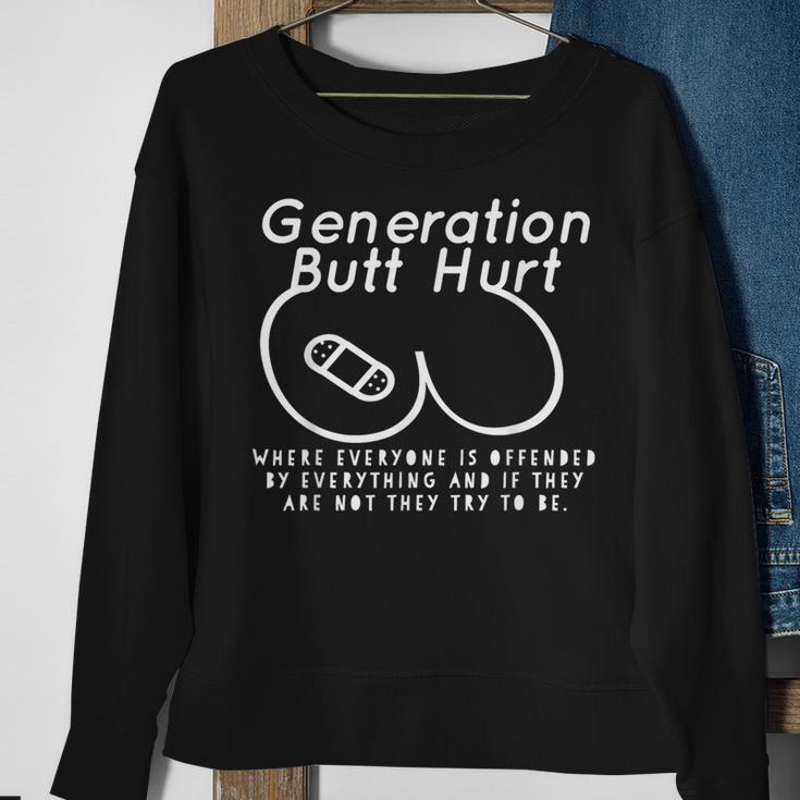 Generation Butt Hurt Butthurt Millennial Sweatshirt Gifts for Old Women