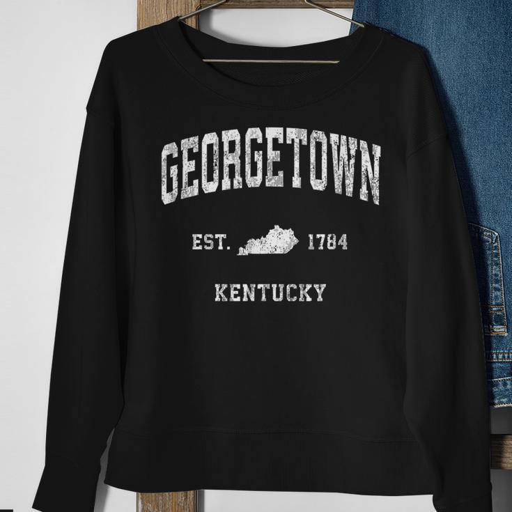 Georgetown Kentucky Ky Vintage Athletic Sports Sweatshirt Gifts for Old Women