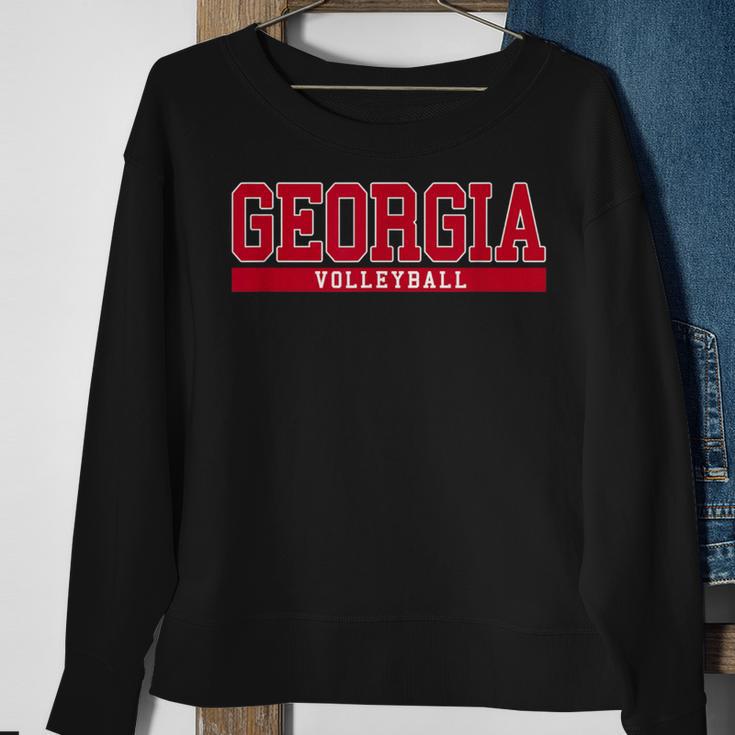 Georgia Volleyball Sweatshirt Gifts for Old Women