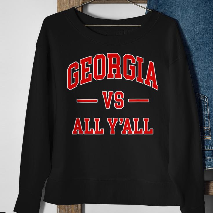 Georgia Vs All Y'all Throwback Classic Sweatshirt Gifts for Old Women