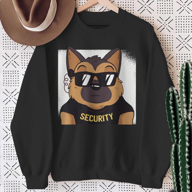 German Shepherd Security Guard Alsatian Dog Sweatshirt Gifts for Old Women