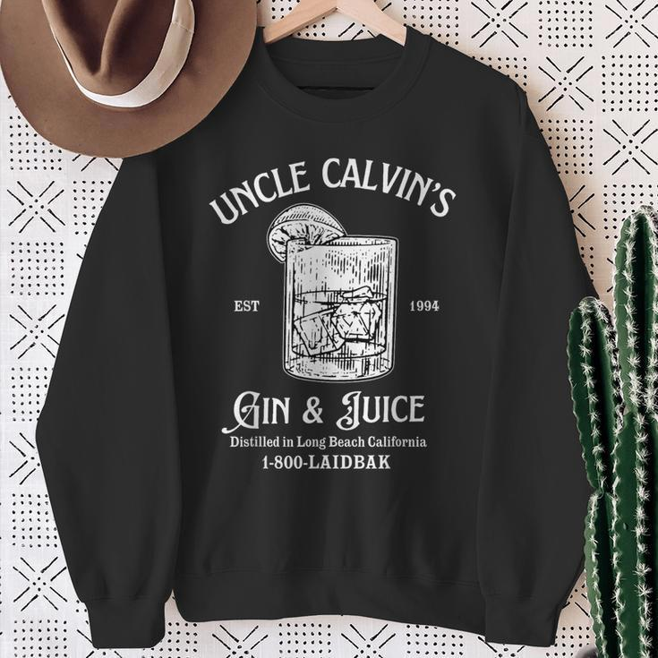 Gin And Juice Est 1994 Distilled In Long Beach California Sweatshirt Gifts for Old Women