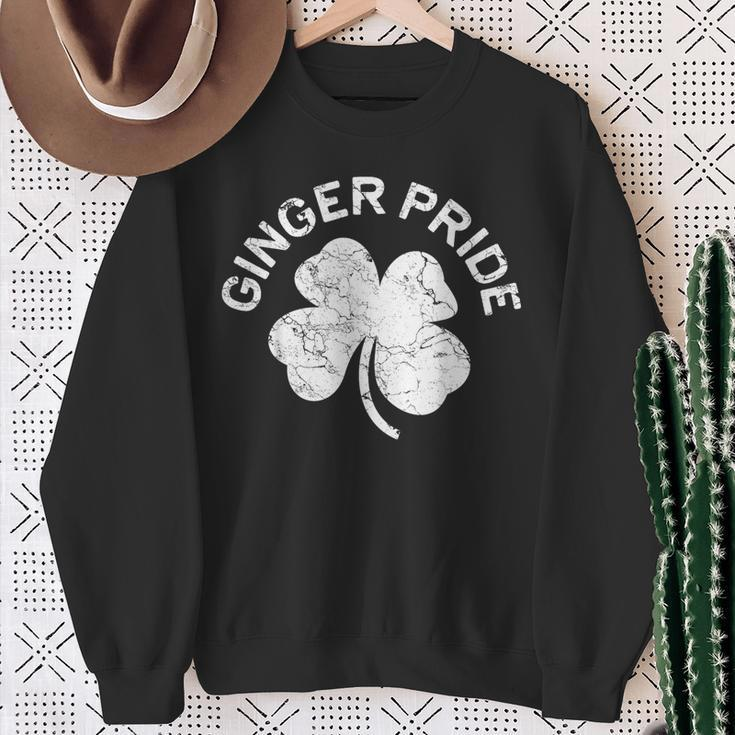Ginger Pride St Patrick Day Sweatshirt Gifts for Old Women