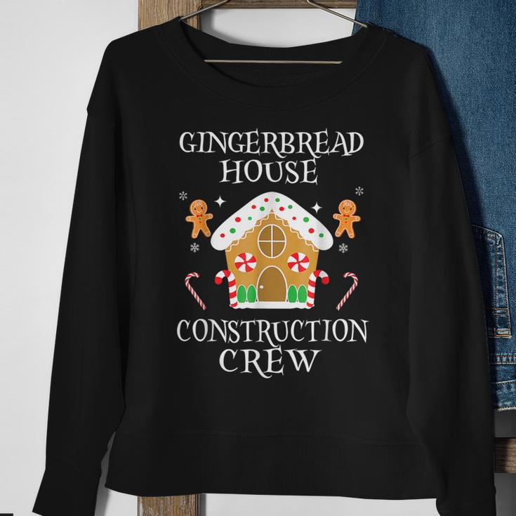 Gingerbread House Construction Crew Decorating Baking Xmas Sweatshirt Gifts for Old Women
