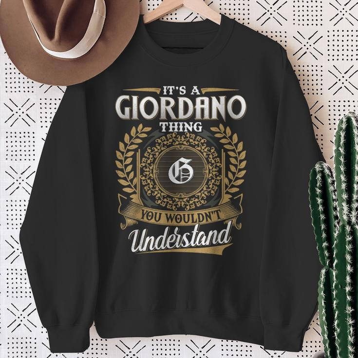 Giordano Family Last Name Giordano Surname Personalized Sweatshirt Gifts for Old Women