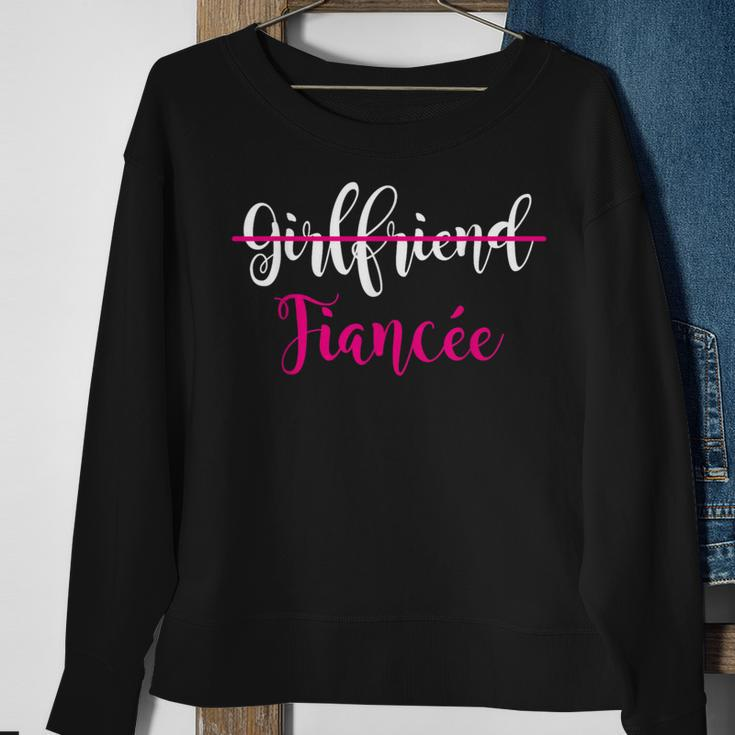 Girlfriend Fiancee Engagement Party Couple Sweatshirt Gifts for Old Women