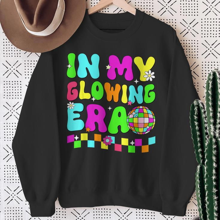 In My Glowing Era Tie Dye Bright Hello Summer Vacation Trips Sweatshirt Gifts for Old Women