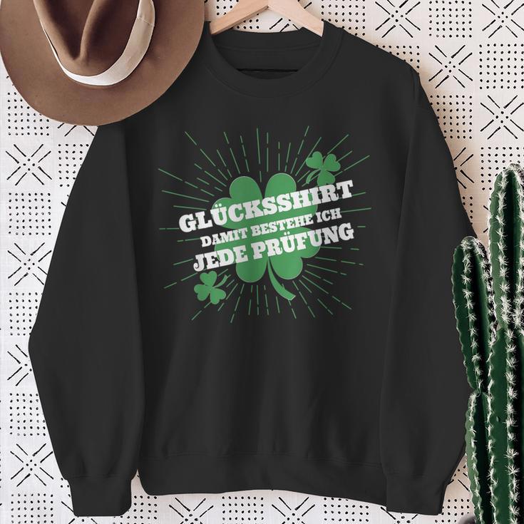 Glücksbringer Test Sweatshirt Geschenke für alte Frauen