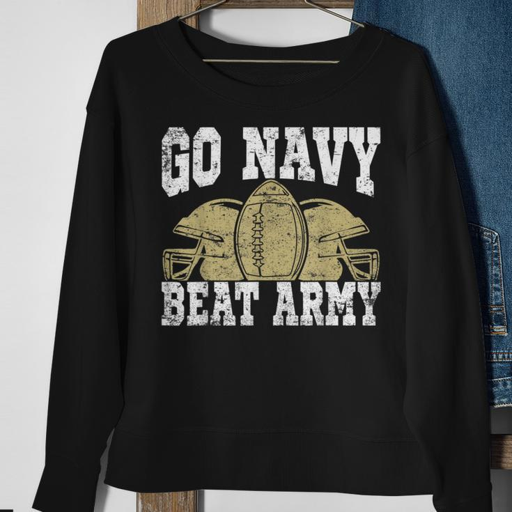 Go Navy Beat Army America's Football Game Day Helmet Sweatshirt Gifts for Old Women