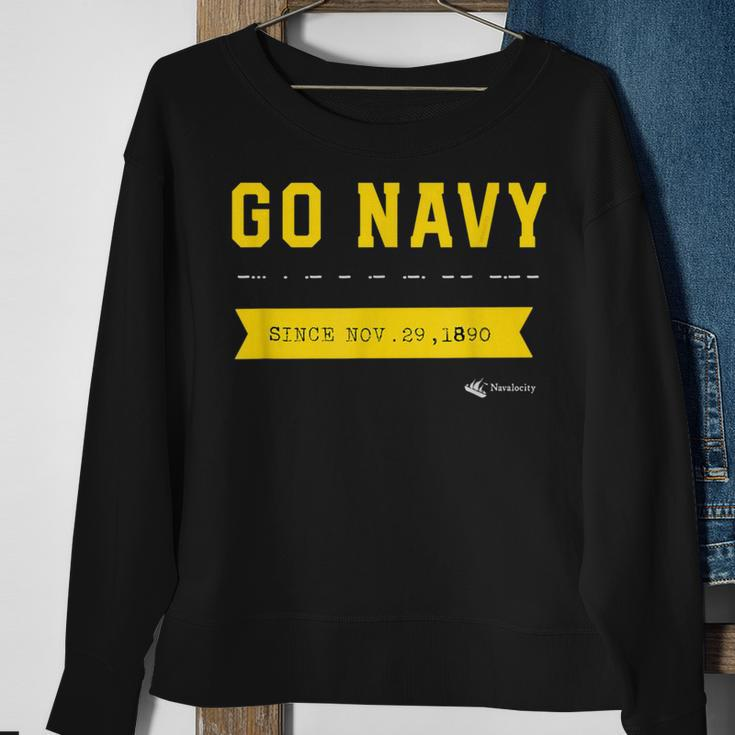 Go Navy Beat Army Morse Code Sweatshirt Gifts for Old Women