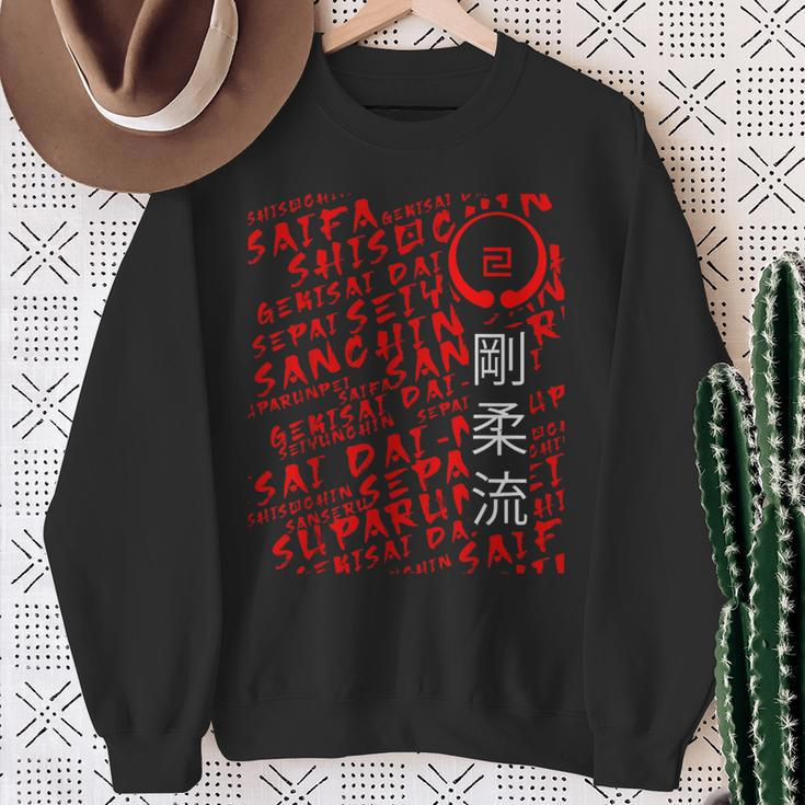 Goju Ryu Karate Kata Martial Arts Japanese Kanji Sweatshirt Gifts for Old Women