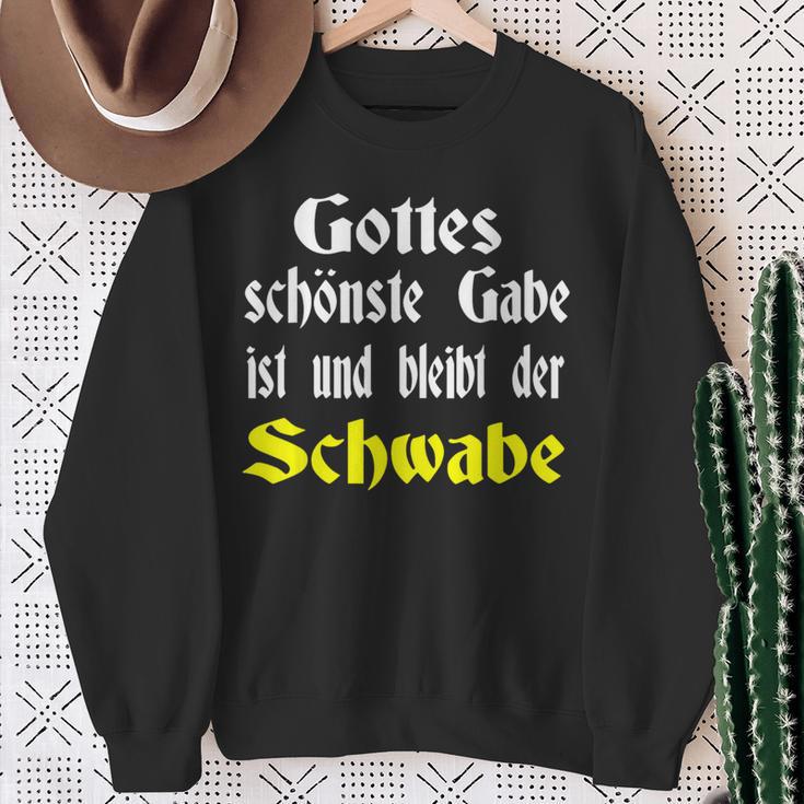 Gottes Schönste Gabe Ist Und Bleibt Der Schwaben Gottes Schönste Sweatshirt Geschenke für alte Frauen