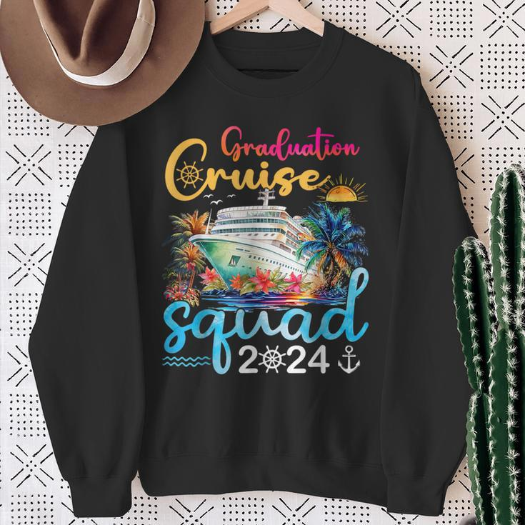 Graduation Cruise Squad Cruising Graduation 2024 Sweatshirt Gifts for Old Women