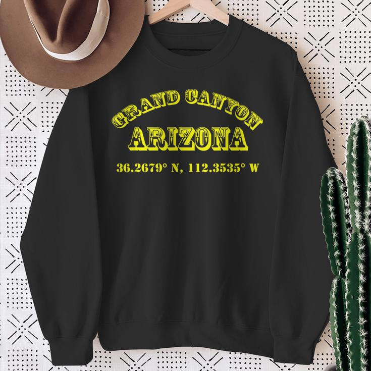 Grand Canyon Arizona Koordinaten Sweatshirt Geschenke für alte Frauen