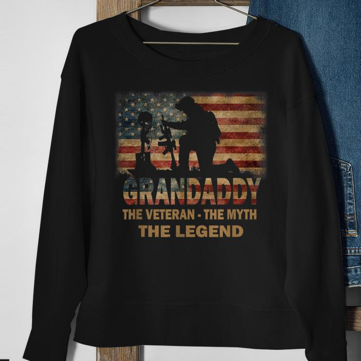 Grandaddy The Veteran Myth Legend Father's Day Sweatshirt Gifts for Old Women
