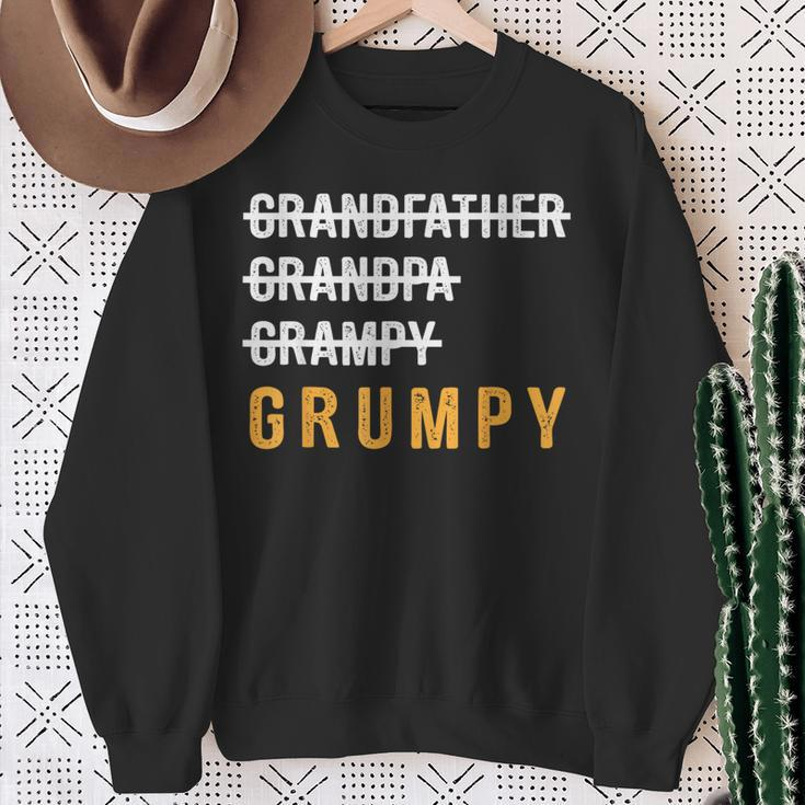 Grandfather Grandpa Grampy Grumpy Father's Day Sweatshirt Gifts for Old Women