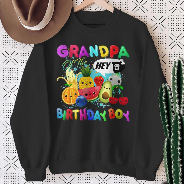 Grandpa Of The Birthday Boy Family Fruit Birthday Party Sweatshirt Gifts for Old Women