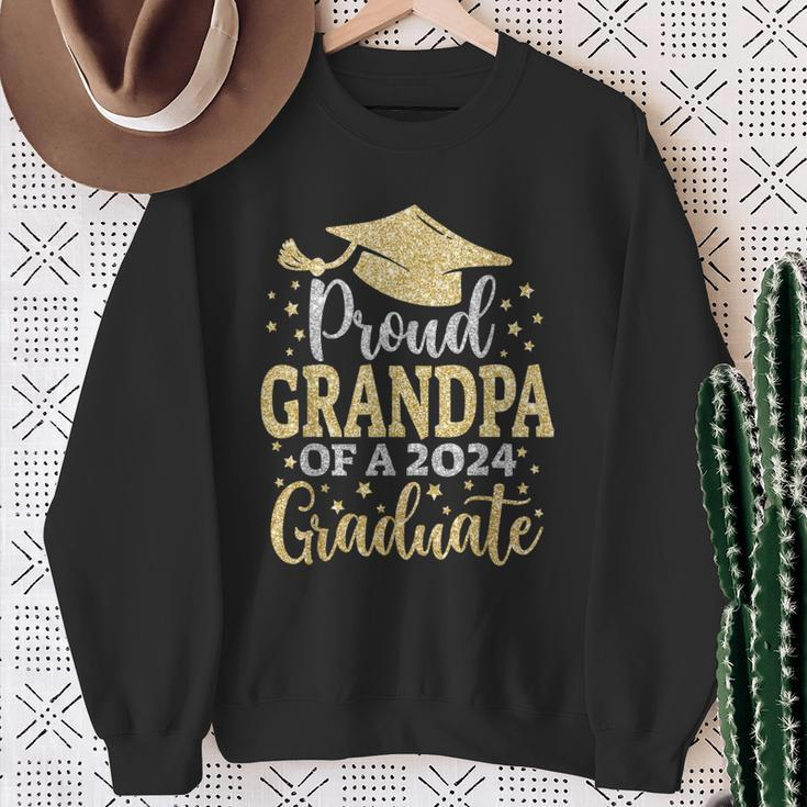 Grandpa Senior 2024 Proud Dad Of A Class Of 2024 Graduate Sweatshirt Gifts for Old Women