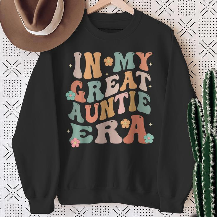 In My Great Auntie Era Baby Announcement Great Mother's Day Sweatshirt Gifts for Old Women