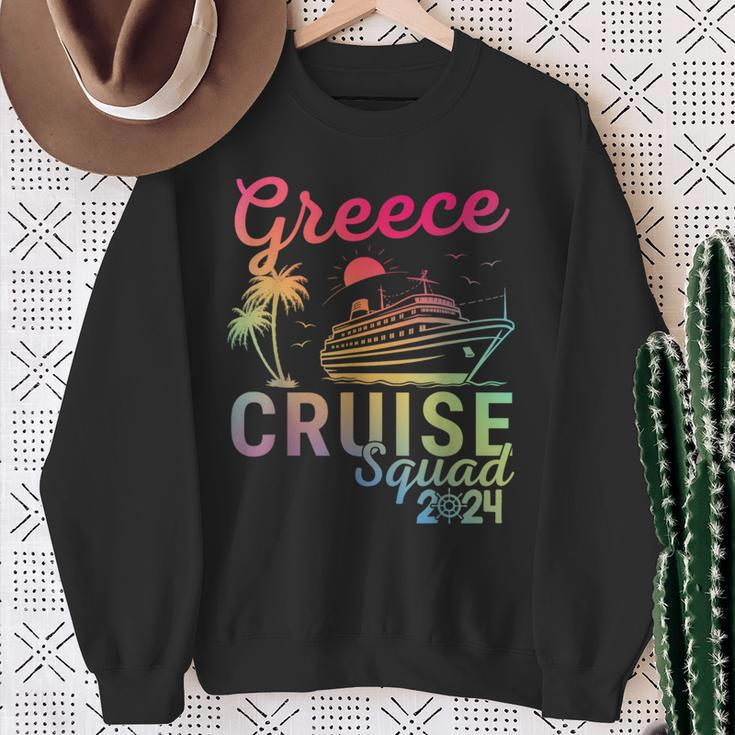 Greece Cruise Family 2024 Squad Vacation Matching Family Sweatshirt Gifts for Old Women