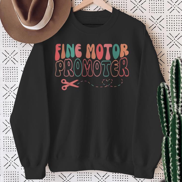 Groovy Fine Motor Promoter Occupational Therapy Ot Therapist Sweatshirt Gifts for Old Women