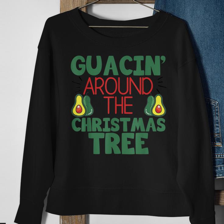 Guacin' Around The Christmas Tree Avocado Sweatshirt Gifts for Old Women