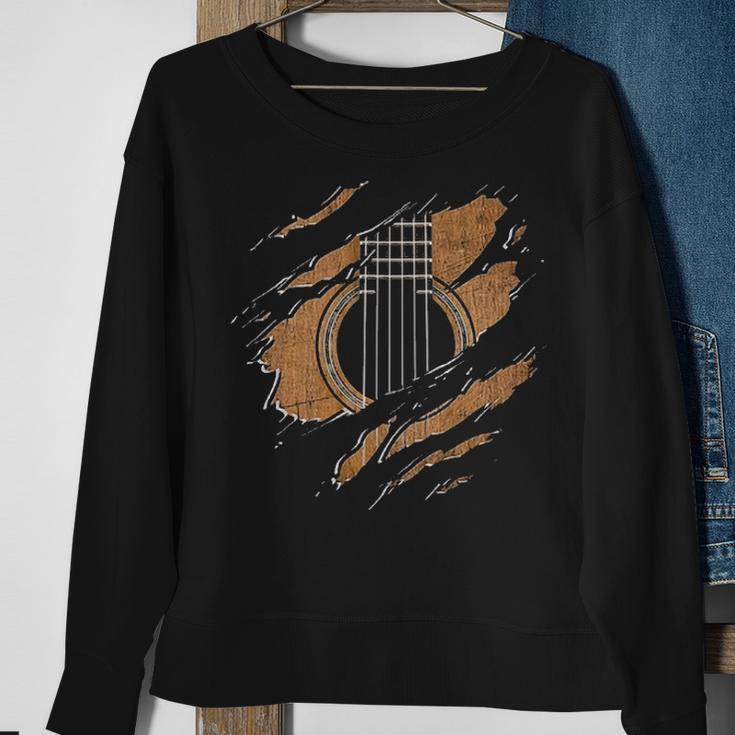 Guitar Electric Inside Sweatshirt Gifts for Old Women