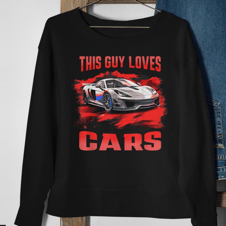 This Guy Loves Cars Supercar Sports Car Exotic Concept Boys Sweatshirt Gifts for Old Women