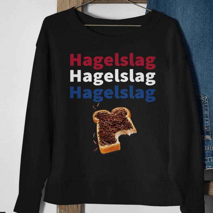 Hagelslag Breakfast Foods Word Dutch Cuisine Sweatshirt Gifts for Old Women