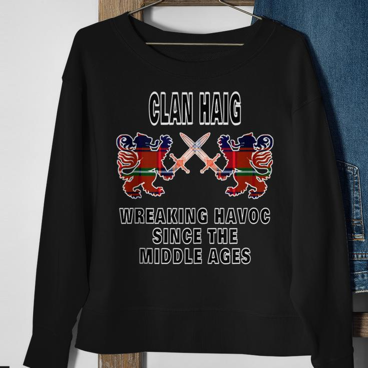 Haig Scottish Tartan Scotland Family Clan Name Sweatshirt Gifts for Old Women