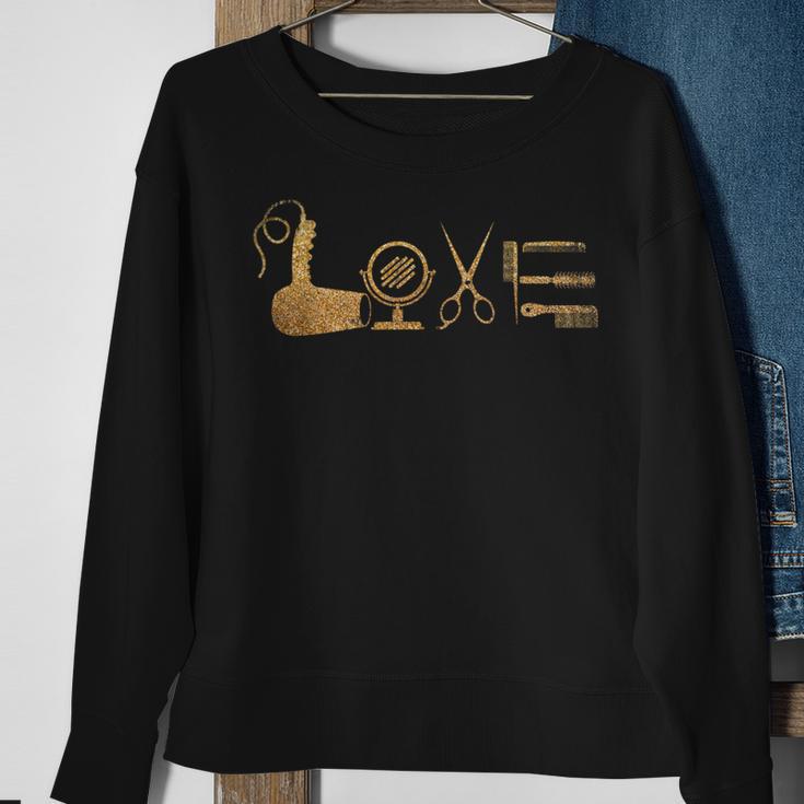 Hair Stylist Barber Love Hairdresser Sweatshirt Geschenke für alte Frauen