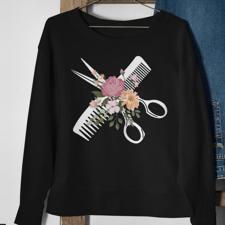 Hairdresser Stylist Hairstyle Hair Salon Hairstylist Sweatshirt Gifts for Old Women