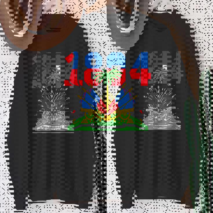 Haitian Revolution 1804 Haiti Haitian Flag Day Independence Sweatshirt Gifts for Old Women