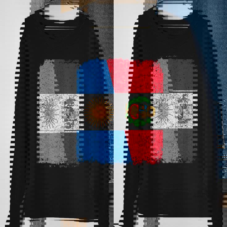 Half Argentinian Half Peruvian Flag Heritage Pride Roots Sweatshirt Gifts for Old Women