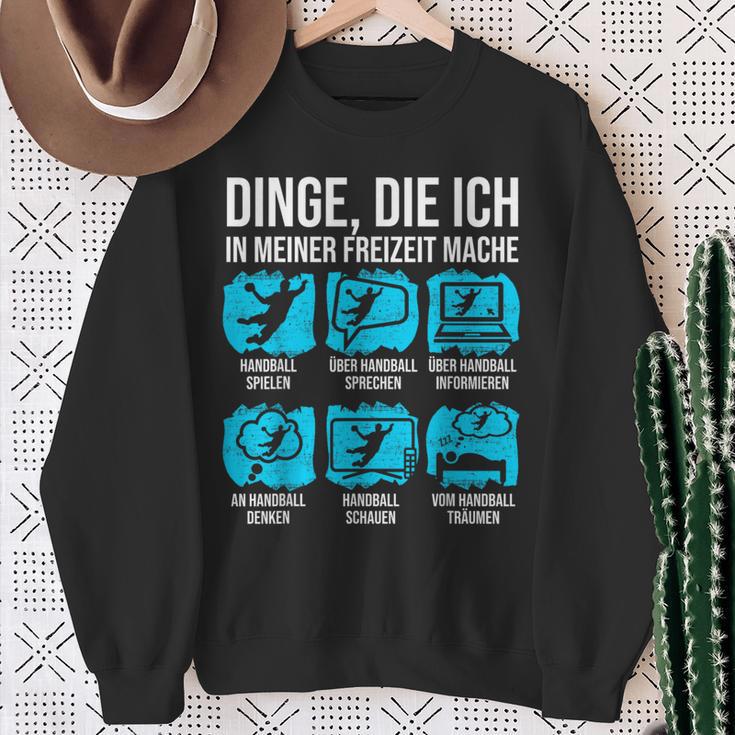 Handball Dinge Die Ich In Meiner Freizeit Mache Sweatshirt Geschenke für alte Frauen