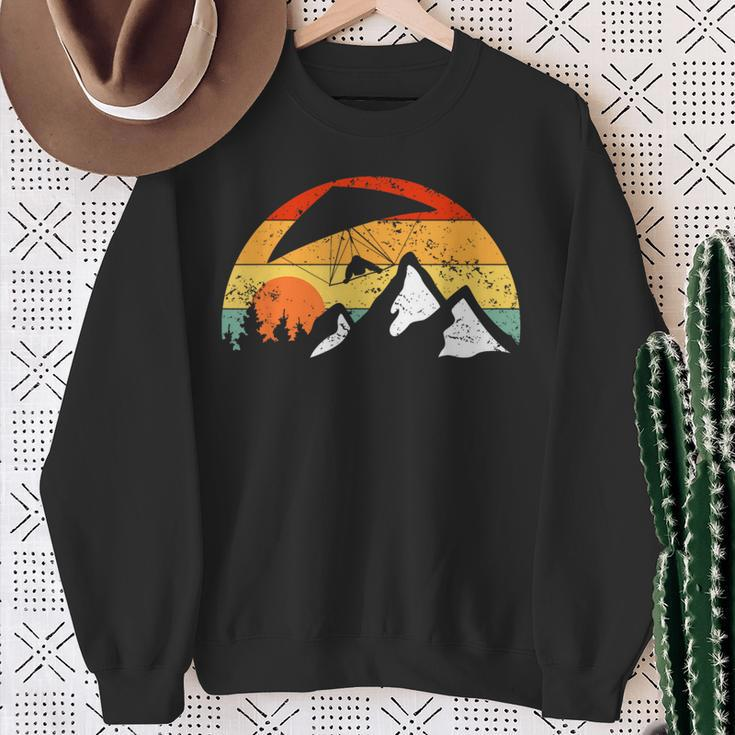 Hang Glider Sunset Hang Gliding Sweatshirt Gifts for Old Women