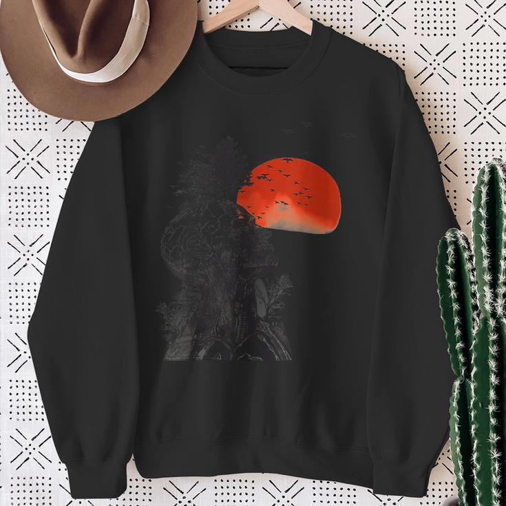 Hangover Human Tree Surreal Artistic Sunset Sweatshirt Gifts for Old Women