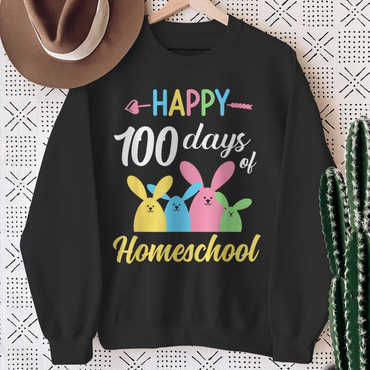 Happy 100 Days Of Homeschool Kid Süße Kinder 100 Tage Sweatshirt Geschenke für alte Frauen