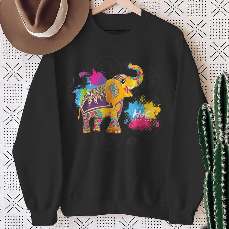 Happy Holi Festival Of Colors Indian Hindu Spring Sweatshirt Gifts for Old Women