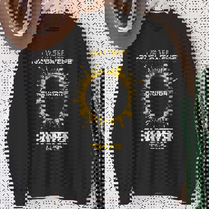 Harper Texas Total Solar Eclipse 2024 Sweatshirt Gifts for Old Women