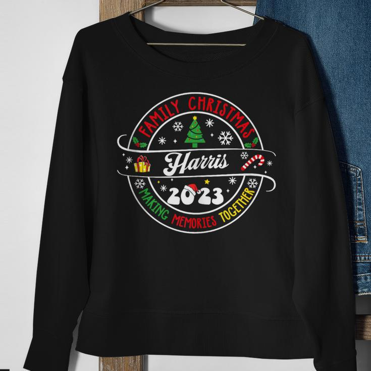 Harris Family Name Christmas Matching Surname Xmas 2023 Sweatshirt Gifts for Old Women