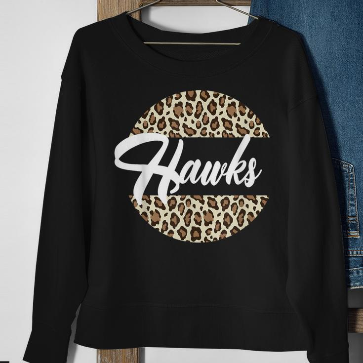 Hawks High School Mascot Sports Team Women's Hawks Sweatshirt Gifts for Old Women