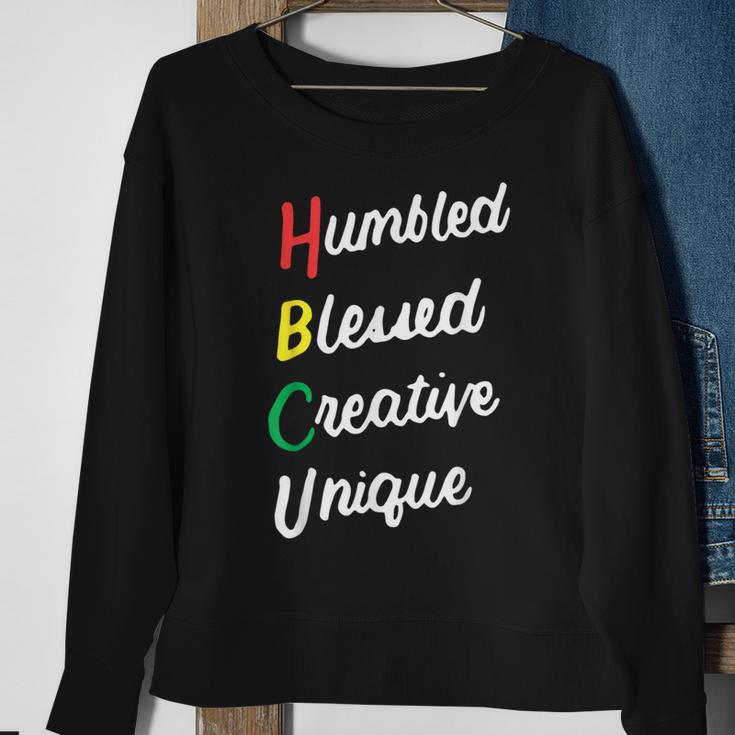 Hbcu African Humbled Blessed Creative Unique Black Pride Sweatshirt Gifts for Old Women