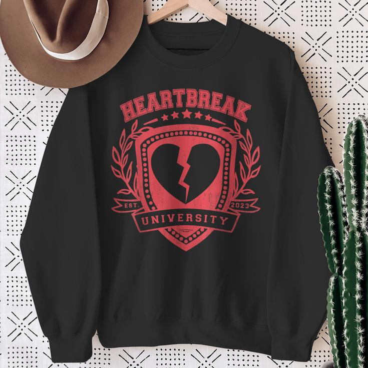 Heartbreak University Cupid's Arrow Happy Valentine's Day Sweatshirt Gifts for Old Women