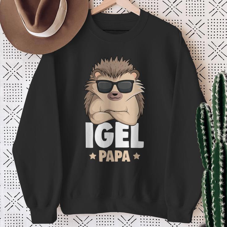 Hedgehog Papa Sweatshirt Geschenke für alte Frauen