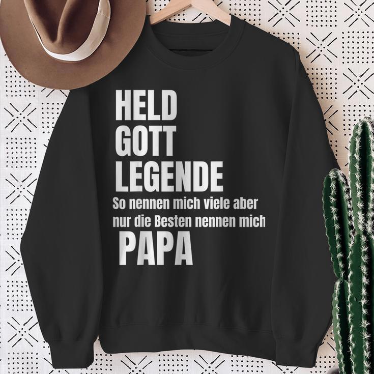 Held God Legend Die Besten Nennen Mich Papa Sweatshirt Geschenke für alte Frauen